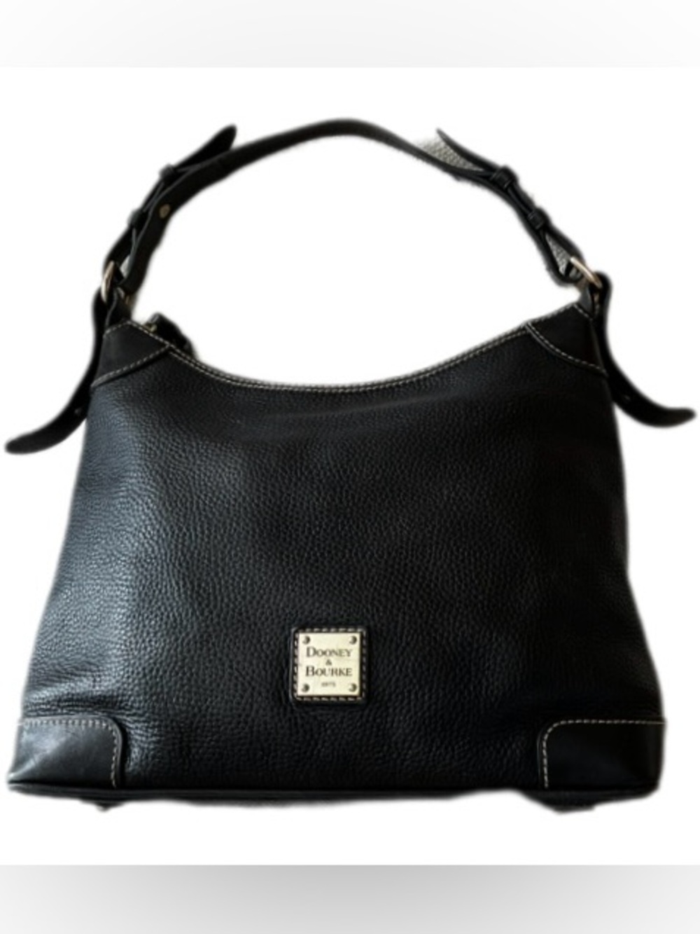 Dooney Bourke Hobo Bag Black Pebble Grain
Leather Shoulder